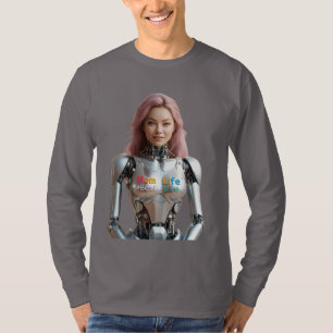 Camiseta T-Shirt Robot Mãe Robô Futurística
