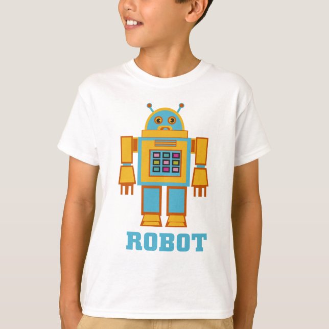 Camiseta T-Shirt Robot Retro (Frente)