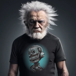 Camiseta T-Shirt Robot Retro