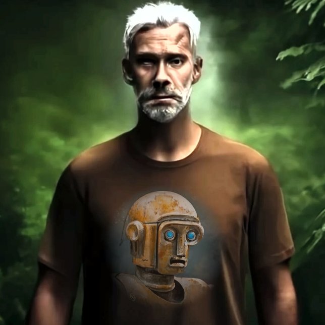 Camiseta T-Shirt Robot Retro (Criador carregado)