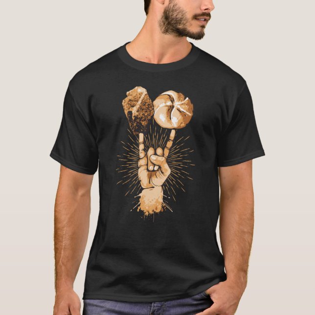 Camiseta T-Shirt Rock and Roll (Frente)