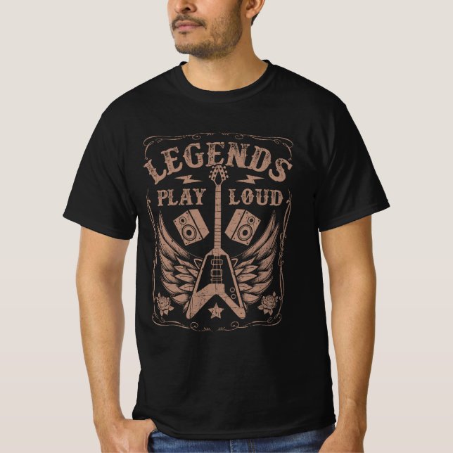 Camiseta T-shirt Rock Legends (Frente)