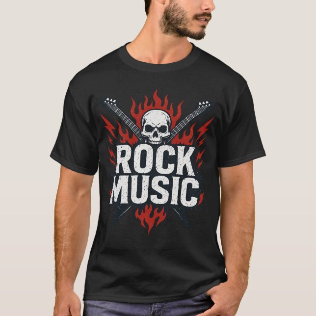 Camiseta T-Shirt Rock Music – Style Rebel & Énergie (Frente)