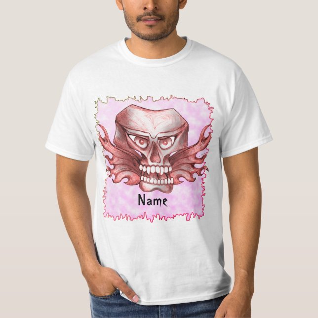 Camiseta T-Shirt Rock Skull Biker (Frente)