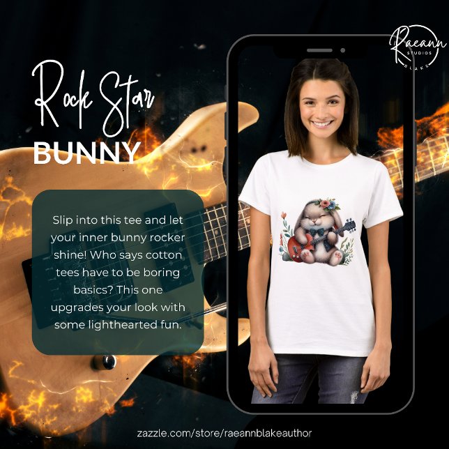 Camiseta T-Shirt Rockstar Bunny (Criador carregado)