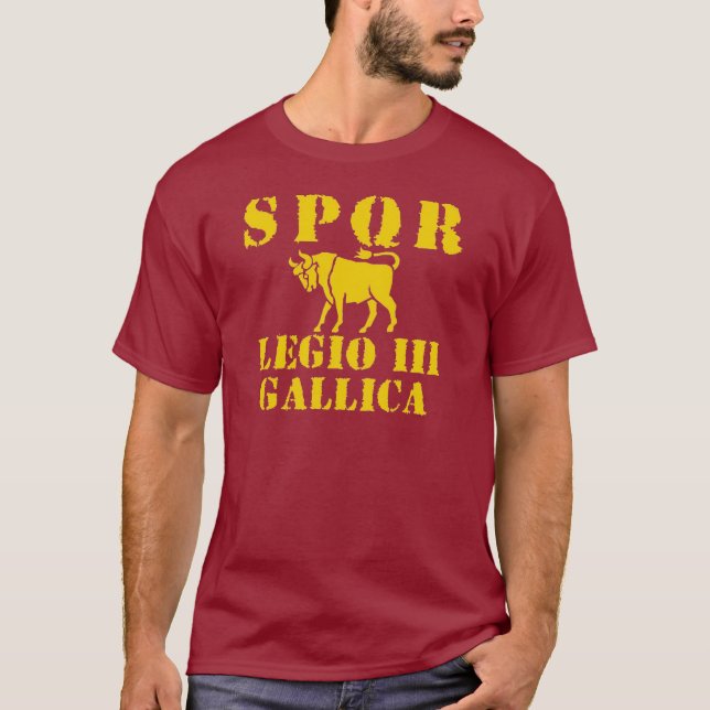 Camiseta T-shirt romano da legião de 03 Júlio César ó (Frente)