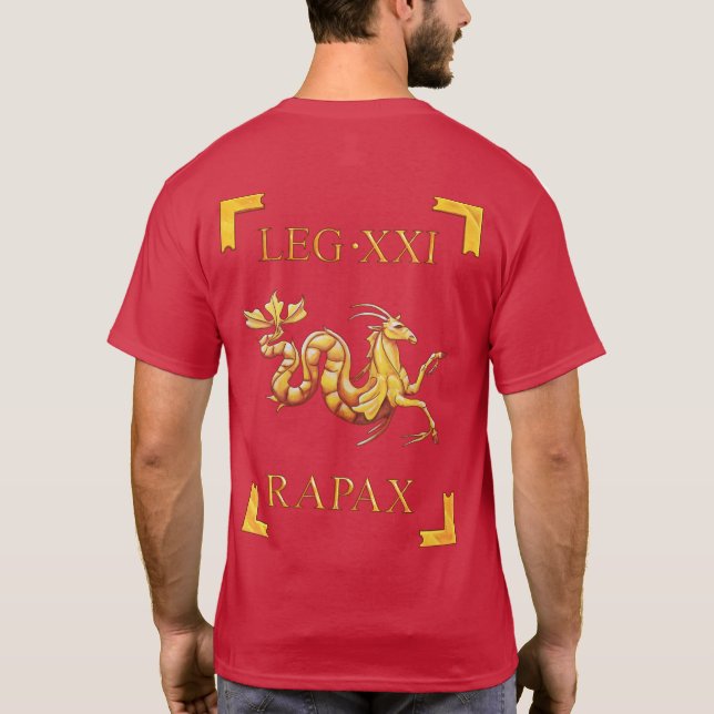 Camiseta T-shirt romano de 21 Legio XXI Rapax (Verso)