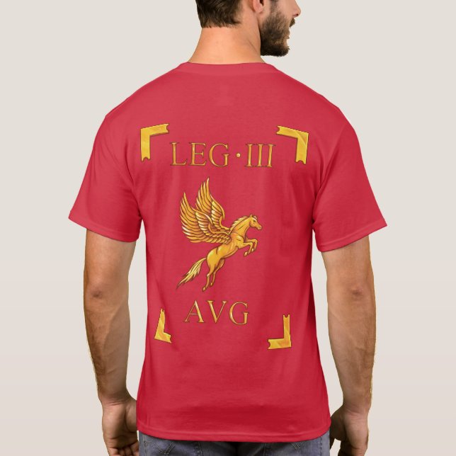 Camiseta T-shirt romano de 3 Legio III Augusta Vexillum (Verso)
