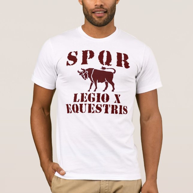 Camiseta T-shirt romano famoso da legião de 10 Júlio César (Frente)