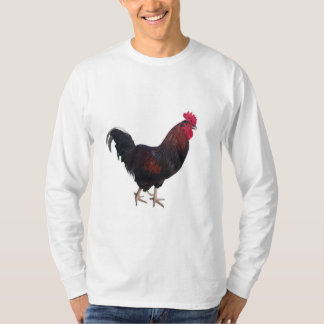 Camiseta T-Shirt Rooster de Capa Longa, de uso masculino