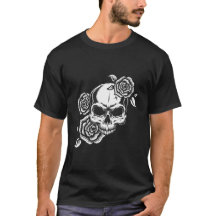 T-Shirt Rosa e Caveira