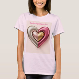 Camiseta T-Shirt Rosa Perfeitamente Imperfeito
