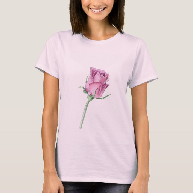 Camiseta T-shirt rosa rosa rosa (Frente)