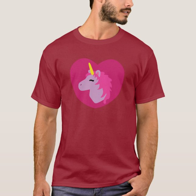 Camiseta T-Shirt Rosa Unicorn (Frente)