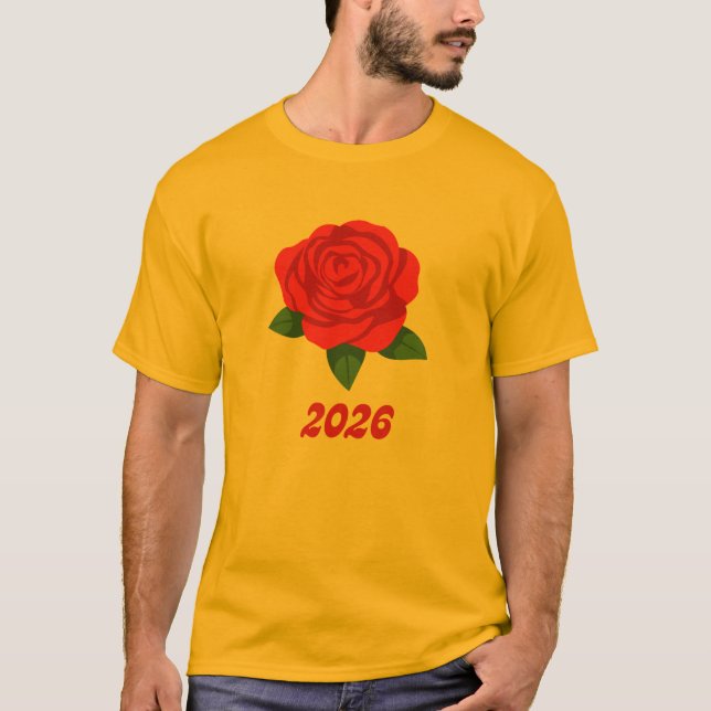 Camiseta t-shirt rose (Frente)