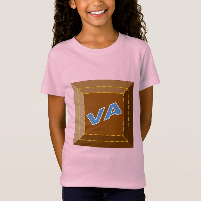 Camiseta T-shirt rose jersey fin filles CHOCOLAT VIRGINIA (Frente)