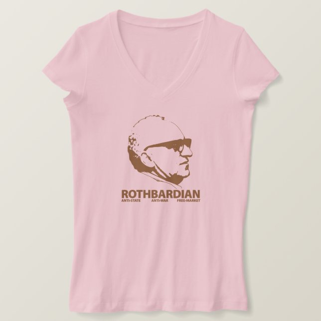 Camiseta T-Shirt Rothbardian (Frente do Design)