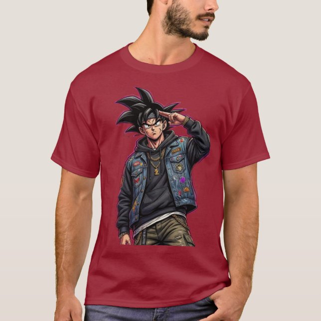 Camiseta T-shirt rouge manga (Frente)