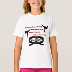 Camiseta T-SHIRT & ROUPA de UM KARATÉ do cinturão negro 1