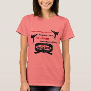 Camiseta T-SHIRT & ROUPA de UM KARATÉ do cinturão negro 1