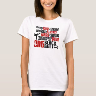 Camiseta T-SHIRT & ROUPA de UM KARATÉ do cinturão negro 2