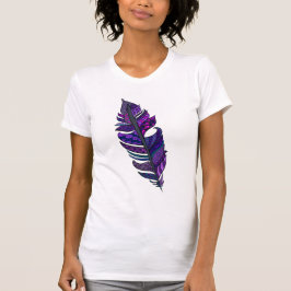 Camiseta T-shirt roxo da pena