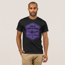 T-shirt (roxo) da trombeta de NOJM