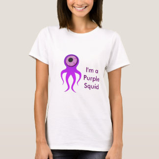 Camiseta T-shirt roxo do calamar