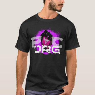 Camiseta T-shirt roxo do logotipo: Homens pretos