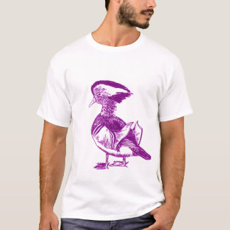 Camiseta T-shirt roxo do pato