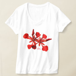Camiseta T-Shirt Royal Poinciana Flower