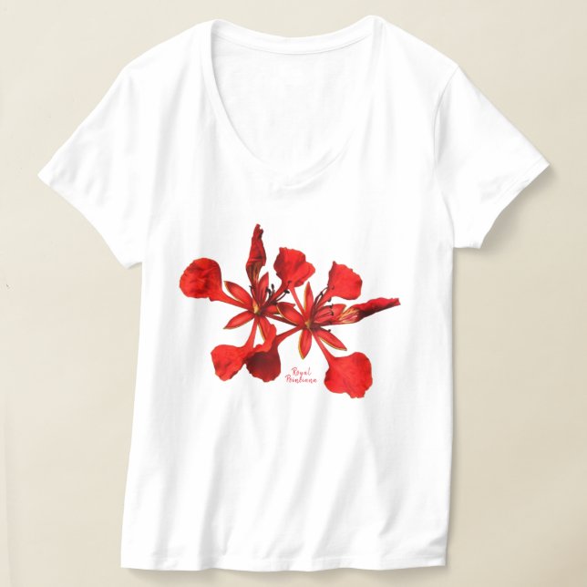 Camiseta T-Shirt Royal Poinciana Flower (Postura )