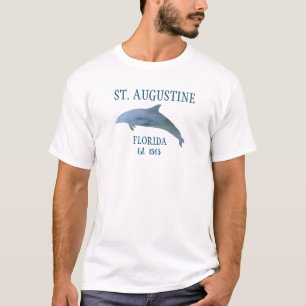 Camiseta T-Shirt rua Augustine EST 1565 Beach Dolphin