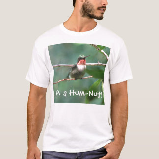 Camiseta T-shirt Rubi-throated do colibri da Zumbido-Porca