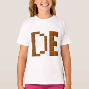 Camiseta T-shirt Ruffle para raparigas   de CHOCOLATE