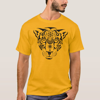 Camiseta T-shirt sagrado do leopardo da geometria