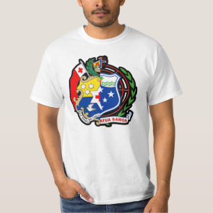 Camiseta T-shirt samoano e tonganês da brasão