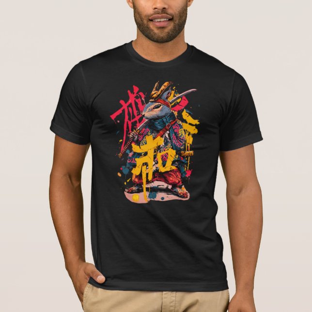 Camiseta T-Shirt Samurai esquilo (Frente)