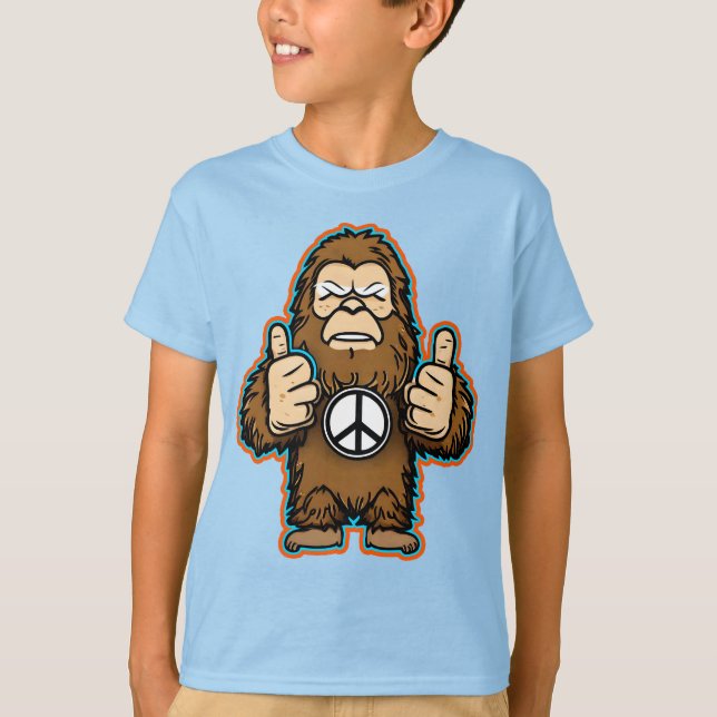 Camiseta T-Shirt Sasquatch da Paz (Frente)