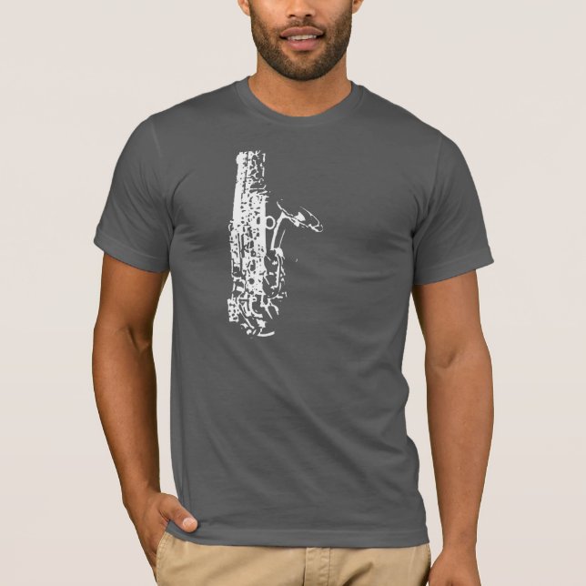 Camiseta T-shirt saxofone (Frente)