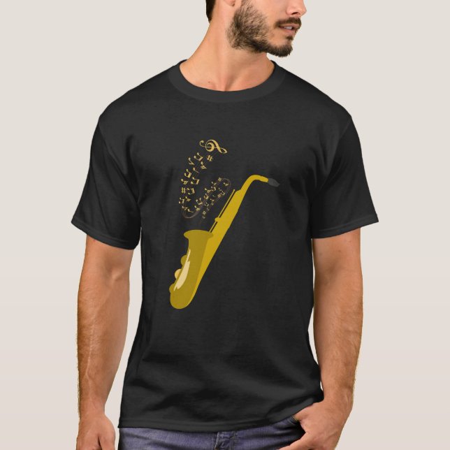 Camiseta T-Shirt Saxofone (Frente)