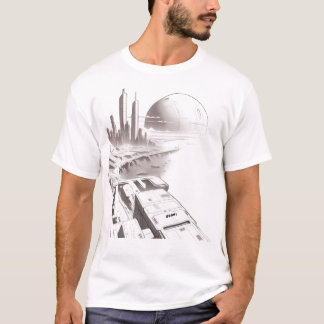 Camiseta T-shirt Sci-Fi que atravessa a frente do Universo 