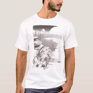 Camiseta T-shirt Sci-Fi que atravessa a frente do Universo
