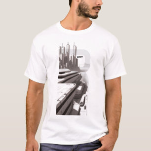 Camiseta T-shirt Sci-Fi que atravessa a frente do Universo 