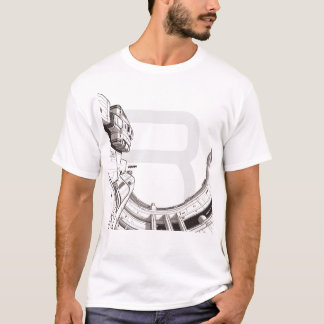 Camiseta T-shirt Sci-Fi que atravessa a frente do Universo