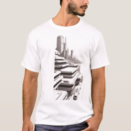 Camiseta T-shirt Sci-Fi que atravessa o Universo 01 F Frent