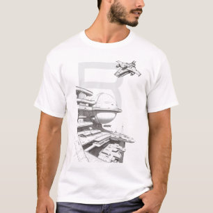 Camiseta T-shirt Sci-Fi que atravessa o Universo 02 C Frent