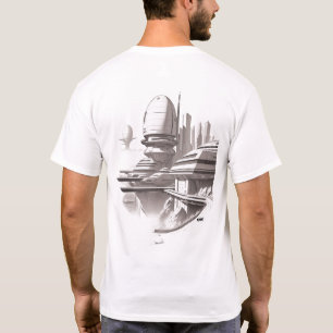 Camiseta T-shirt Sci-Fi que atravessa o Universo 03 A Back