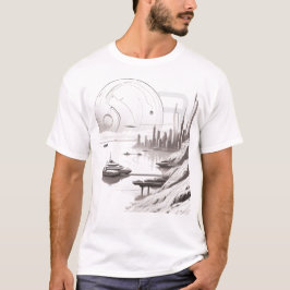Camiseta T-shirt Sci-Fi que atravessa o Universo 03 B front