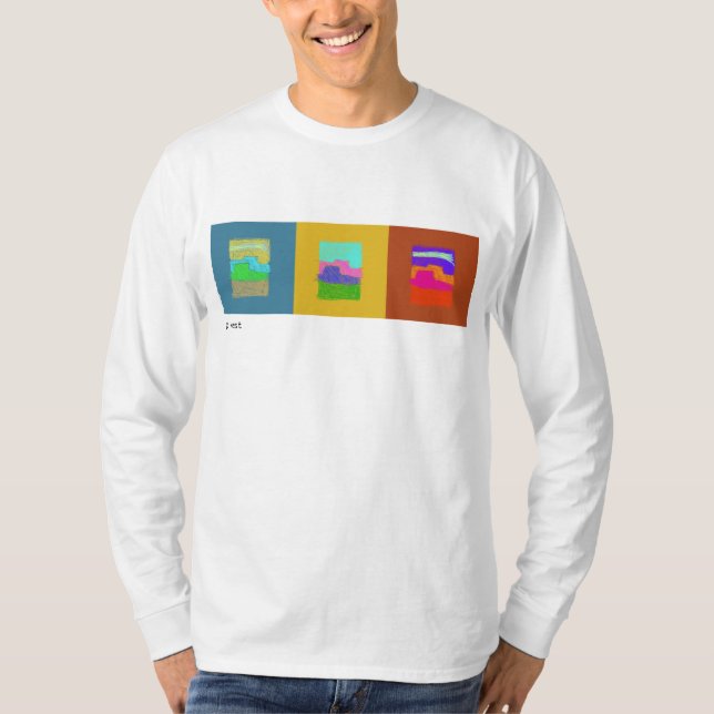 Camiseta T-shirt Scratchy do Triptych dos montículos (Frente)